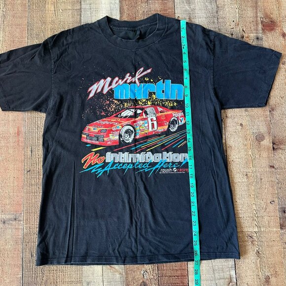 Vintage Mark Martin Racing TShirt No Intimidation Accepted NASCAR Graphic Tee - Picture 3 of 6